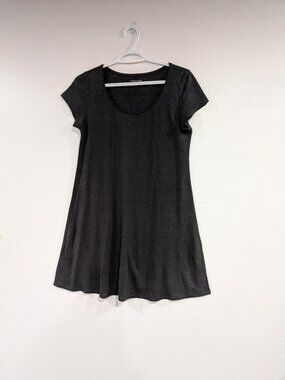 Eileen Fisher Sleeveless A-Line Dress Dark Charcoal Size XS